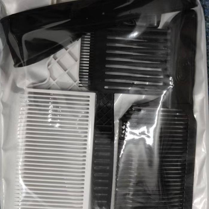 クロスボーダーメンズフラットヘッドバリカンコームヘアカットツールフラットヘッドバリカンコームポジショニングスタイリングヘアカットヘアコーム|undefined
