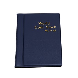 Coin Album Copper Coin Collection Empty Album World Ancient Coins 120 Grids Silver Dollar Coin Commemorative Coin Album Large Capacity