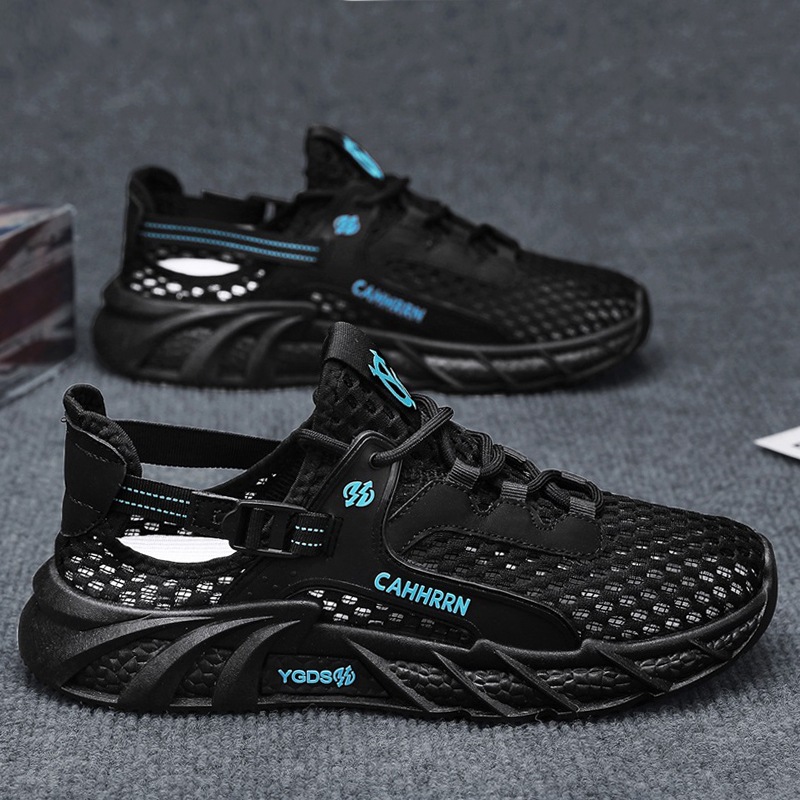 Zapatos de hombre verano 2025 nuevos zapatos huecos de malla grande zapatos deportivos transpirables para hombre zapatos de malla baja para hombre estudiantes