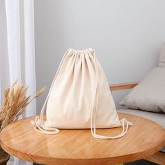 Custom blank drawstring cotton bag with storage for cotton linen canvas manufacturer OEM/ODM wholesale