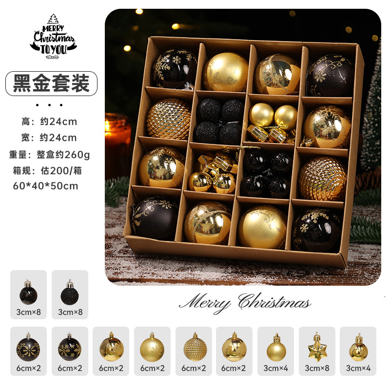 Navidad spot transfronterizo decoración de 6cm bola de plástico galvanizado de forma especial pintada regalos de Navidad colgante árbol de Navidad