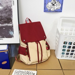 跨境新款中大學生上課雙肩包時尚潮流個性電腦背包休閒韓版旅行包