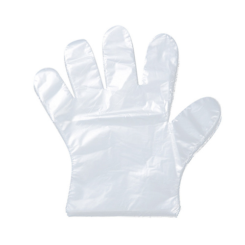 Disposable PE gloves transparent film thickened oil-proof household gloves snack bar lobster catering box removable