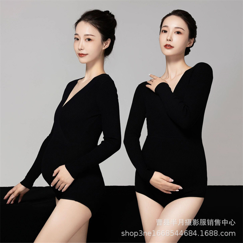 Pregnant Women Photo Clothing New Photography Photo Studio Pregnant Women's Clothing Pregnant Mommy's Belly Art Photo Pregnant Women's Clothing
