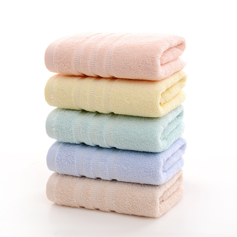 High-Density Absorbent Wholesale Embroidered 16-Count Pure Cotton Towels for Beauty Salons, Spiral Design for Home and Hotel Use, Custom-Made and Thickened