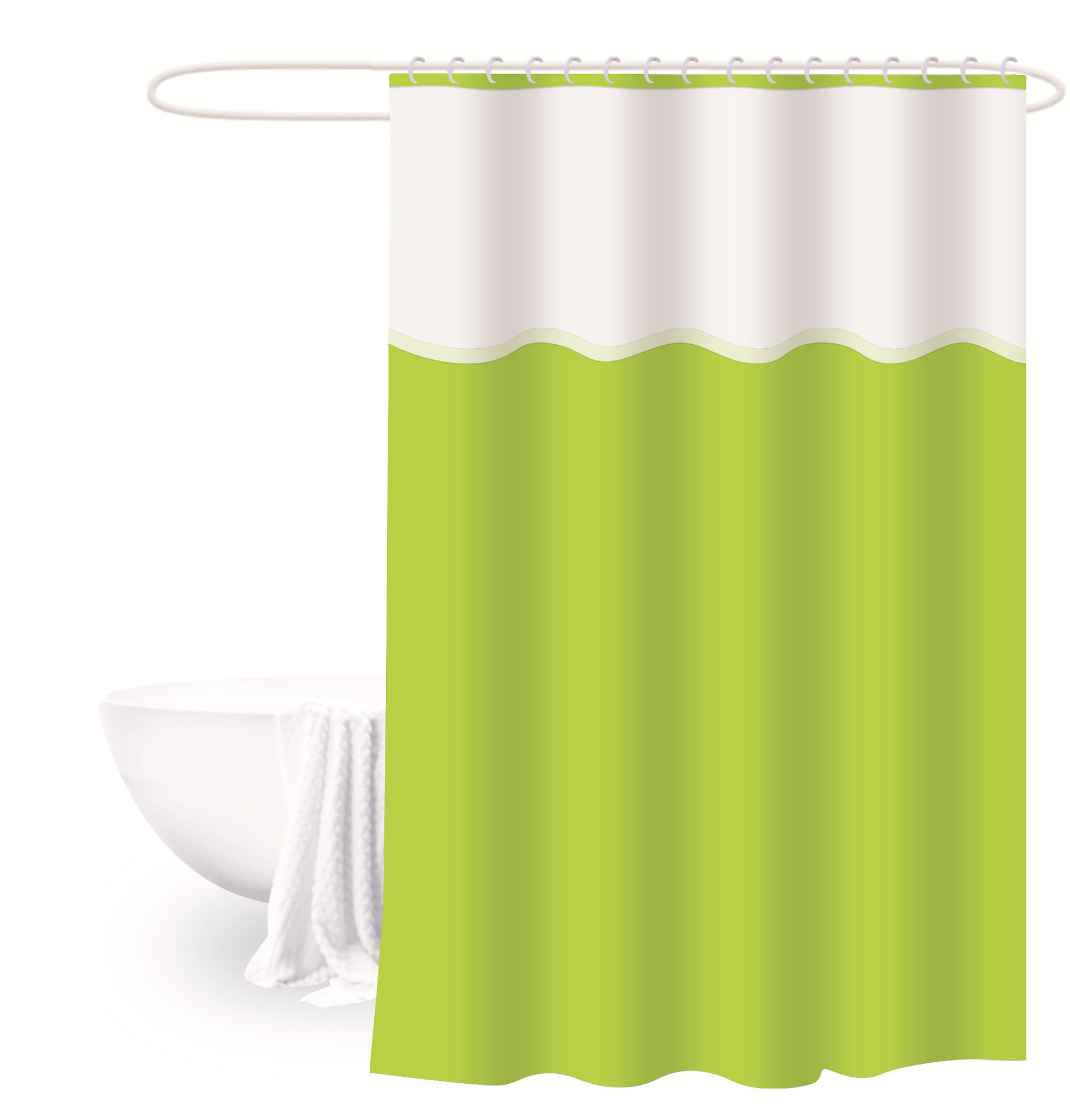 Cortina de ducha 180*180 color sólido engrosada cortina de ducha de tres piezas cortina de baño peva baño semitransparente cortina de ducha de baño impermeable