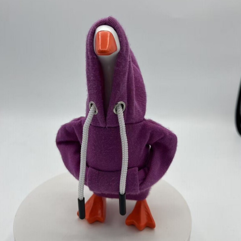Goose Outfits Red Hoodies鹅装红色连帽衫 迷你门廊鹅服装|undefined