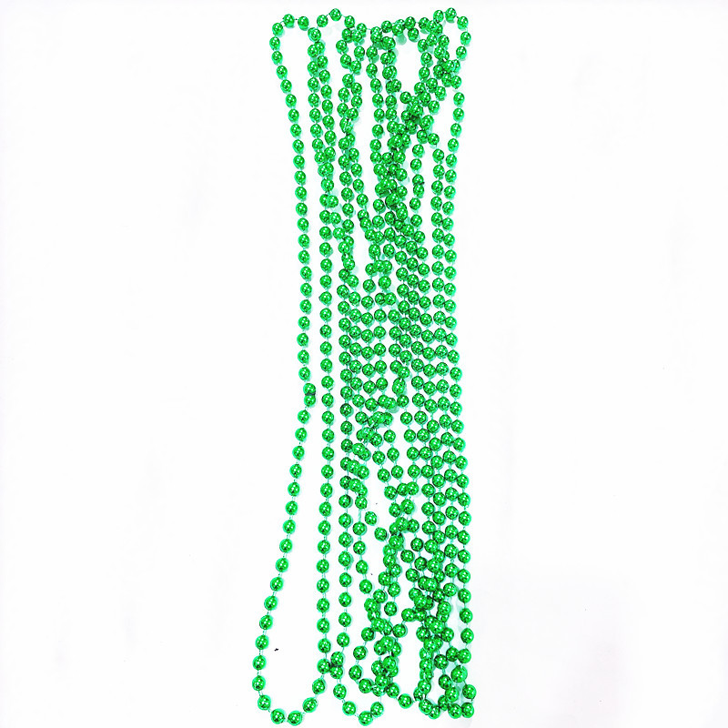 Collar de San Patricio Collar de día de Irlanda Cadena de cuentas de trébol Festival Carnaval Fiesta Cadena de cuentas Exclusivo transfronterizo