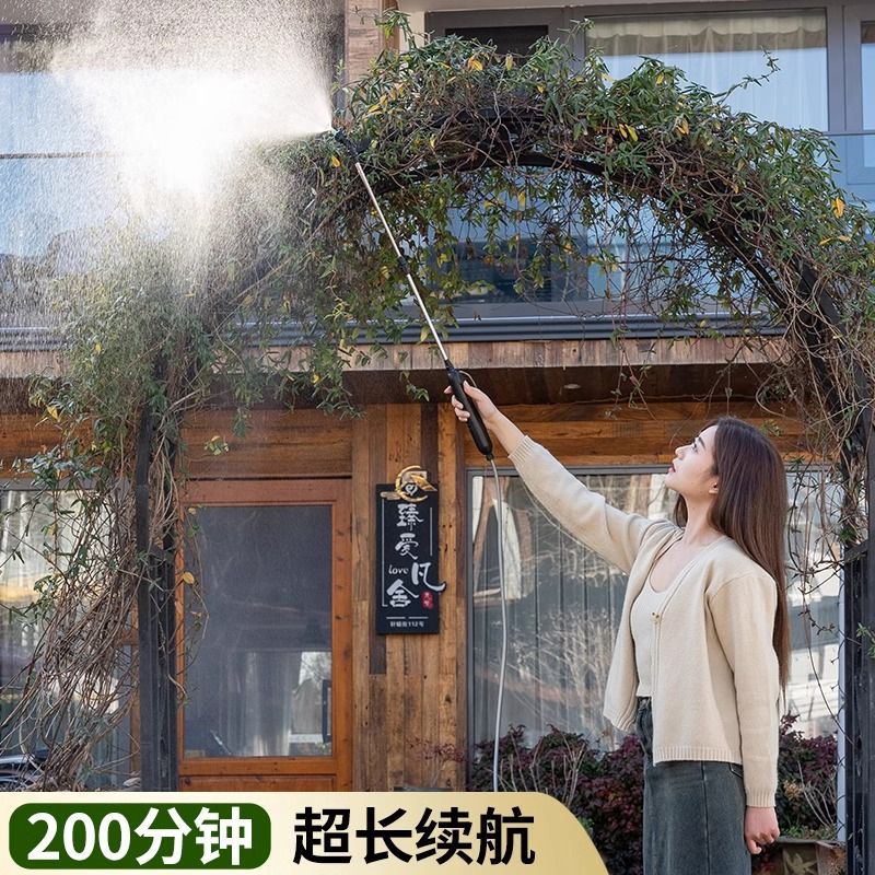 Lithium Battery Electric Shoulder Sprayer Electric Sprayer Garden Sprinkler with Bucket 5L Electric Disinfection Sprayer Gun 