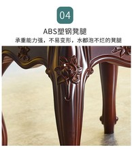 3YV5古筝钢琴凳单人欧式梳妆台凳子美式化妆椅中式古典家用小方凳