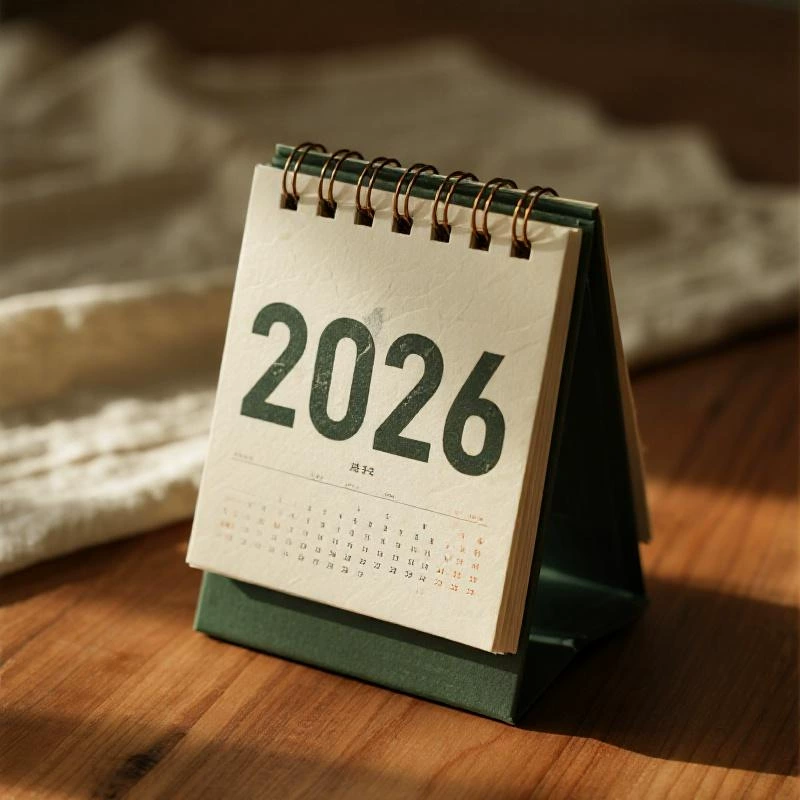 Мини-настольный календарь на 2026 год, простой календарь без печати, настольный календарь, планировщик обратного отсчета, украшение для рабочего стола