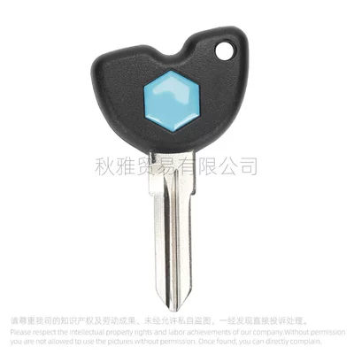Suitable for Motorcycle Piaggio Mp3 500 Girella Vespa3Vte125Gtv250 300 Key Embryo (Motorcycle Key) - black