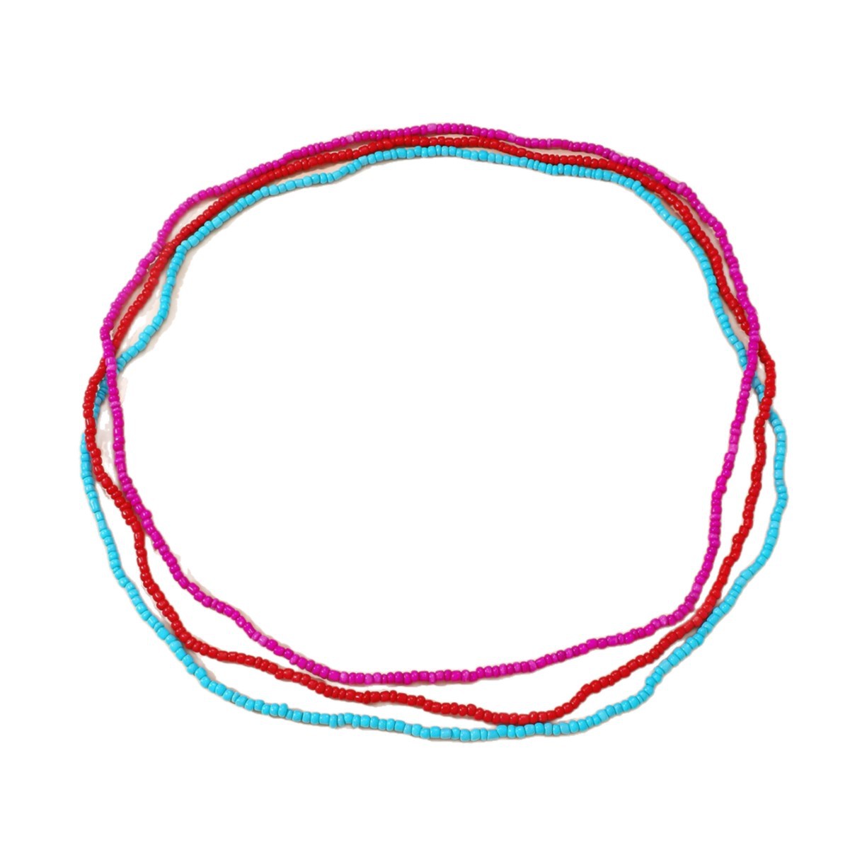Colorful Beaded Waist Chain Bohemian Style Multi-layer Body Chain_voghion.com