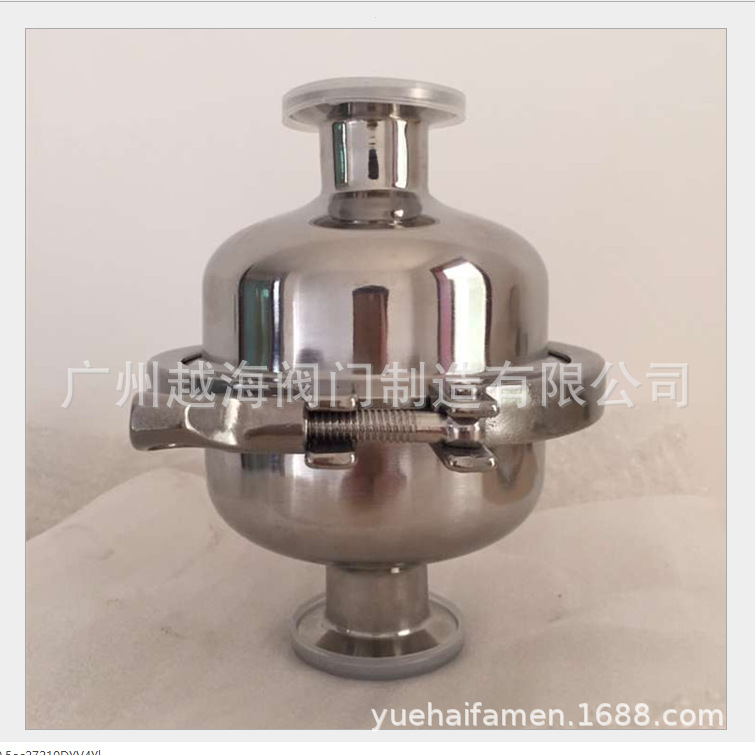 卫生级快装卡套阻火呼吸阀/304/316L不锈钢快装开盘阻火呼吸阀