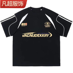 Vintage American Style Sleeveless T-Shirt Summer Three-Piece Couple's Sporty New Short-Sleeve Loose Quick-Dry Printed Half-Shirt Top