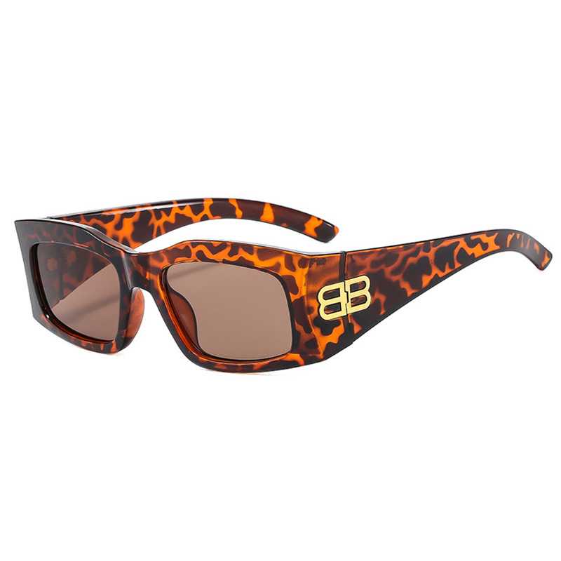 2024 nuevo estilo europeo y americano clásico retro caja letra B tiro callejero gafas de sol todo fósforo gafas de sol de protección UV para exteriores