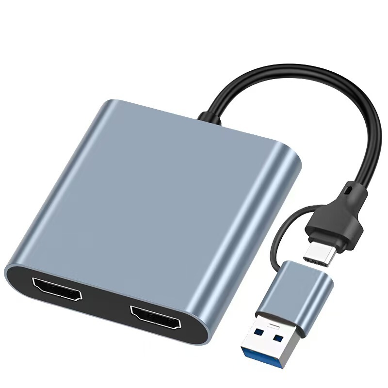 usb to dual hdmi docking station 4in1 mobile phone tablet computer typec hub four-in-one different display docking station usb to dual hdmi docking station 4in1 mobile phone tablet computer typec hub four-in-one different display docking station
