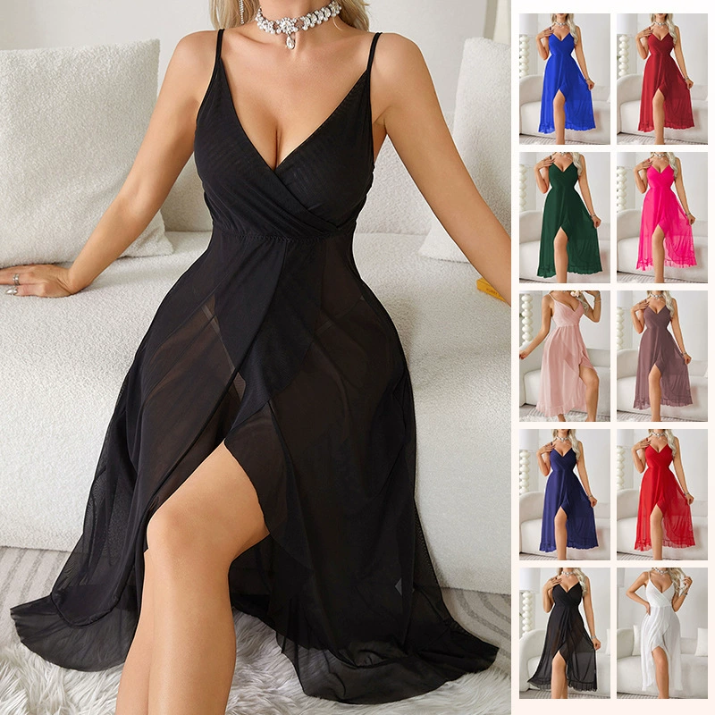 Sexy underwear, dress sleevless, European style, V-neckline, backless, wholesale