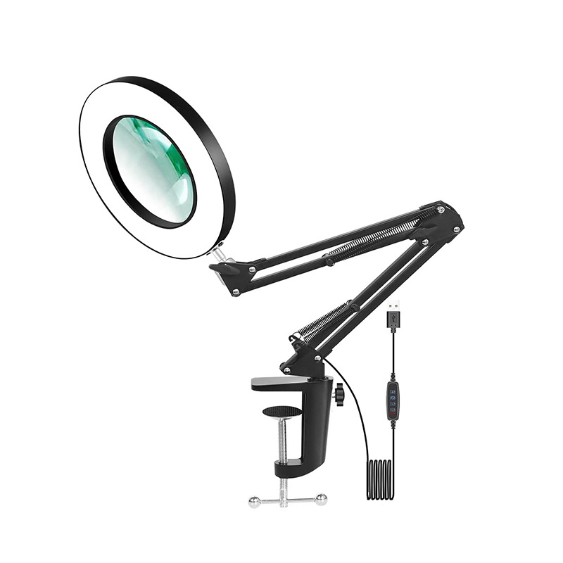 Soldadura transfronteriza mantenimiento lupa lámpara de escritorio de reparación de uñas de cejas protectoras de ojos lámpara de trabajo protectoras de ojos LED luz de lectura