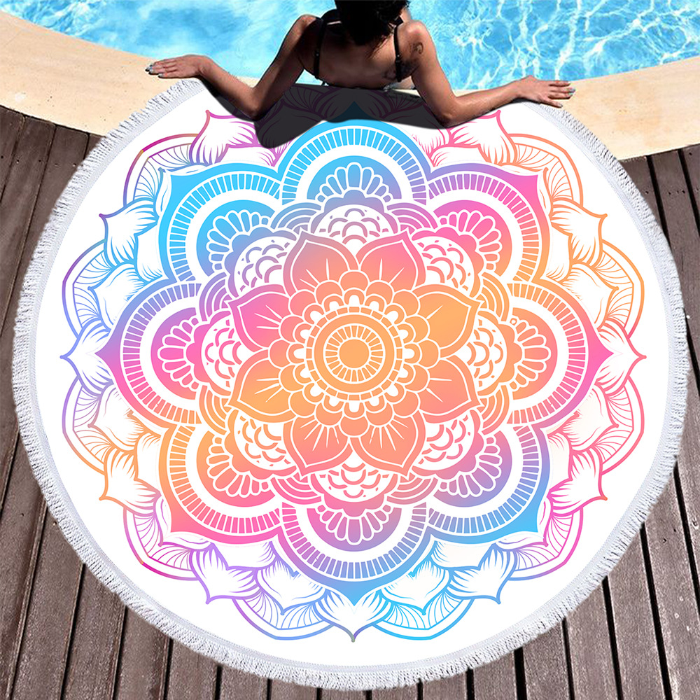 760g Weight Beach towel Home Textiles & Decor Type Superfine Fiber Material Geometric Pattern Casual, Ethnic Style Style Casual Ethnic Style Geometric Superfine Fiber Beach Towel Towels 5