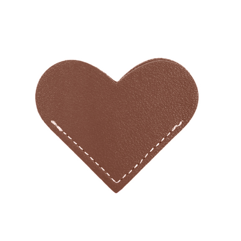 Los fabricantes suministran un gran número de en stock cuero amor notas adhesivas marcador regalo para amigos amor forma marcador pegatinas