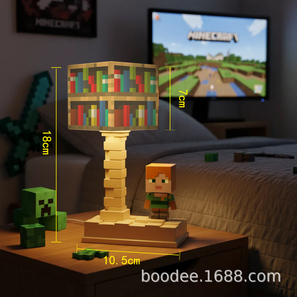Mi mundo elemento de juego periférico TNT lámpara de noche MC lámpara de bloque alumno lámpara de cabecera lámpara de escritorio de atmósfera en stock