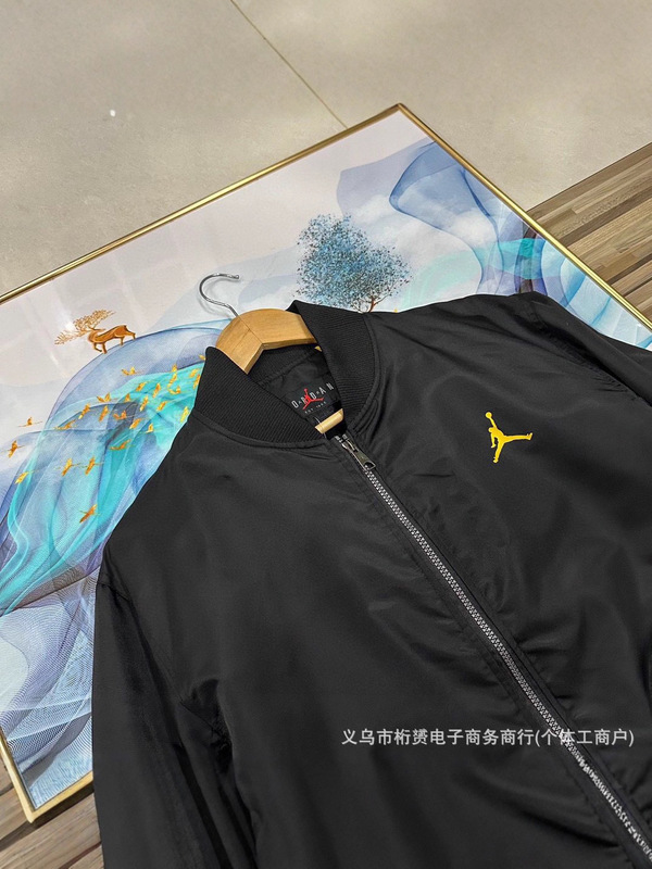 高品质25春秋新款乔丹AJ夹克飞人金标后背刺绣休闲男女情侣款外套|undefined