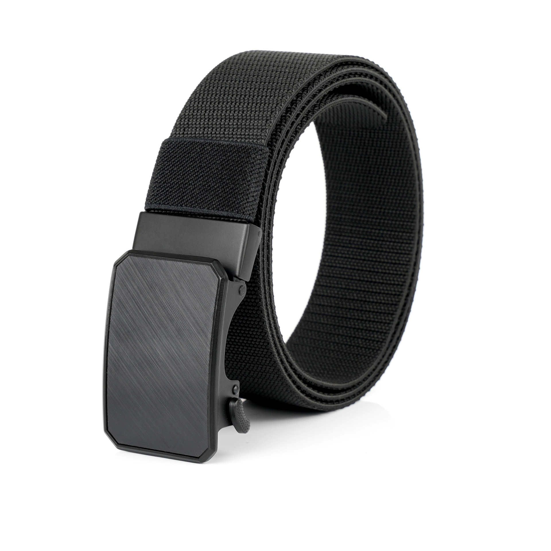 新款战术快速释放插扣尼龙腰带编织弹力松紧工装裤一件代发