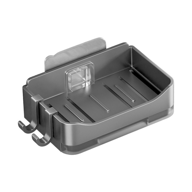 Los fabricantes suministran cajas de jabón montadas en la pared para baños transfronterizos sin agua nueva caja de jabón estante de almacenamiento de drenaje para el hogar