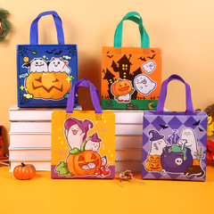 国境を越えた新製品ハロウィーンカボチャコウモリ幽霊鬼節不織布かわいいキャンディー包装携帯防水ギフトバッグ