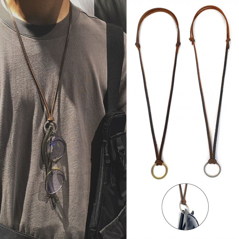 Cross-Border Ins Trendy Retro Hong Kong Style American Casual Adjustable Woven DIY Necklace Sunglasses Strap Glasses Cord