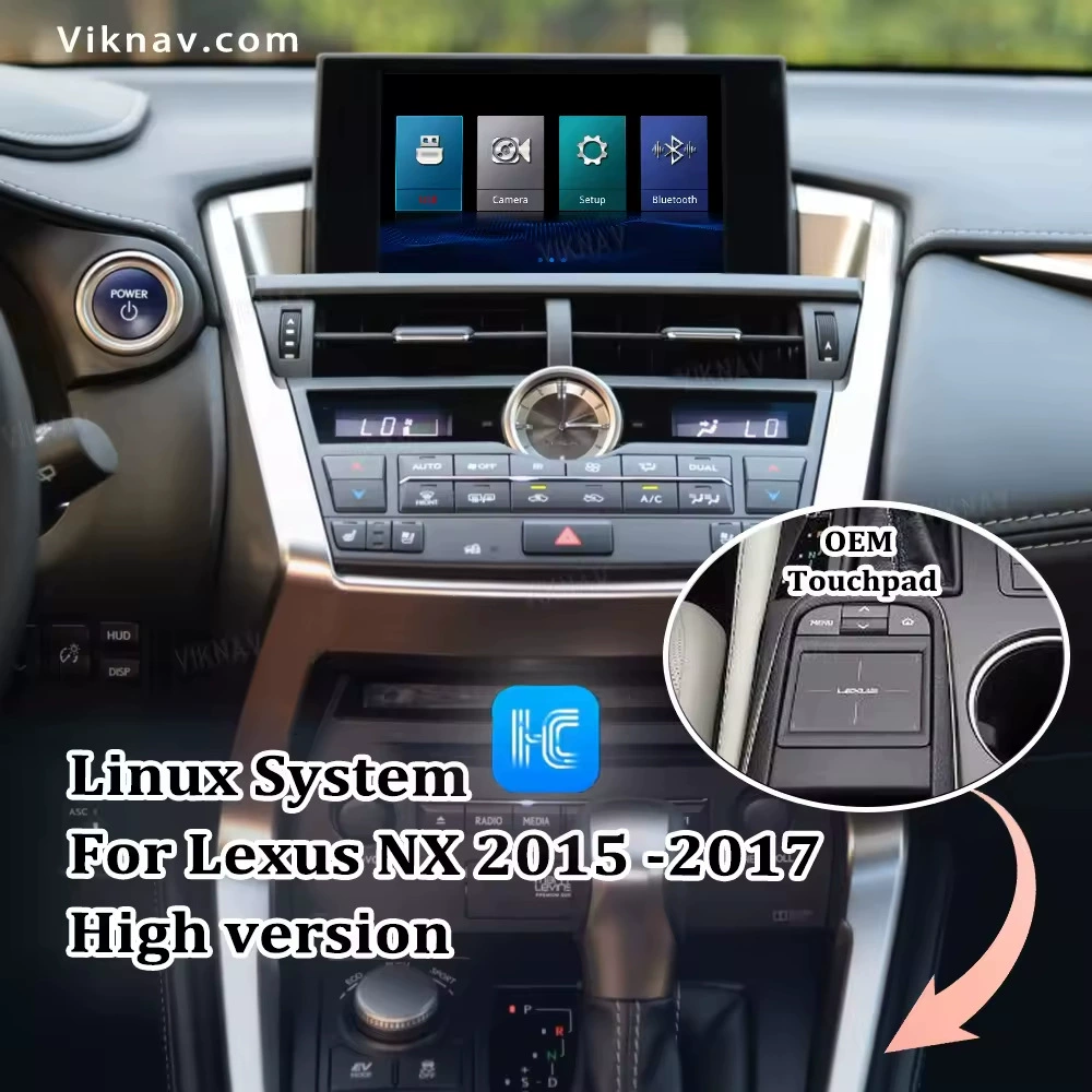 Линукс-система подходит для Lexus NX 2015-2017 CarPlay Android Auto Box