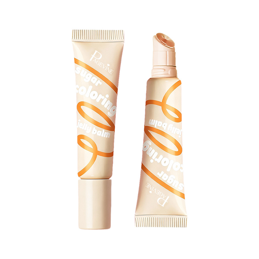Transfronterizo PAGE VINE maquillaje azúcar gelatina esmalte labial, esmalte labial humectante a largo plazo, bálsamo labial de comercio exterior, aceite labial