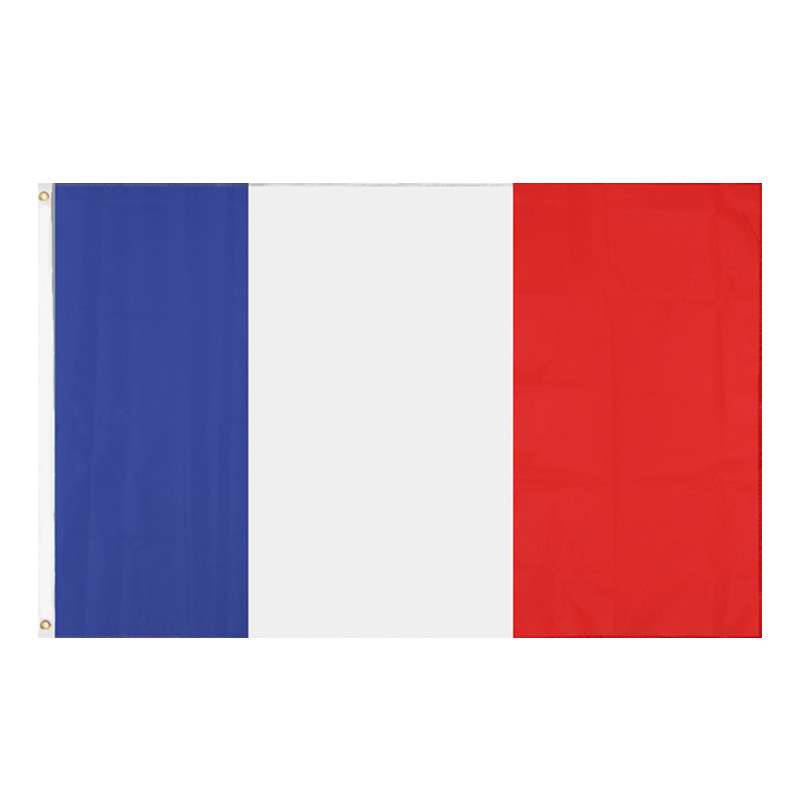 Flaga francuska premium 3x5 stóp – wytrzymały poliester, odporny na blaknięcie, ze wzmocnionymi krawędziami, idealna na parady i uroczystości_voghion.com