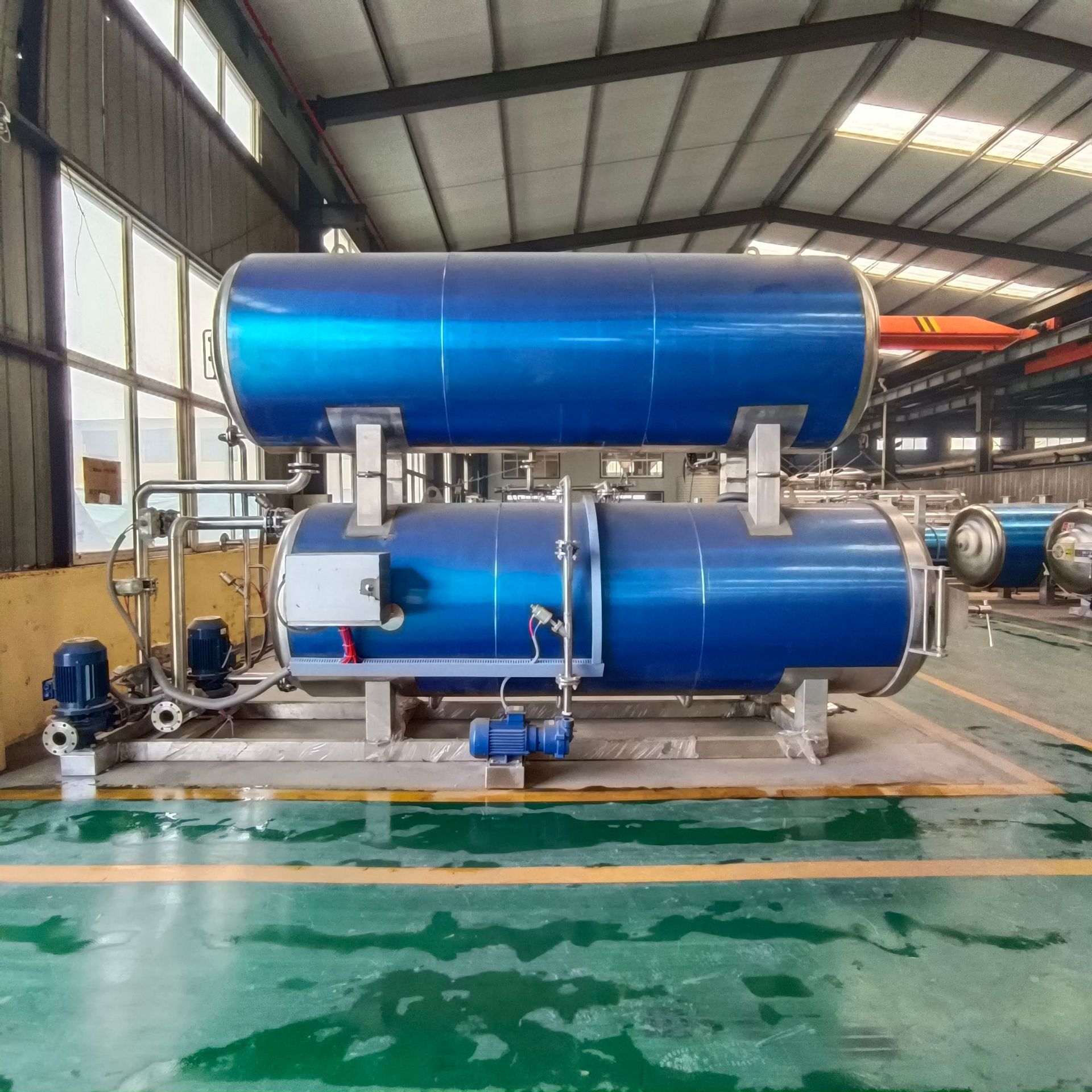 诸城鼎力机械供应不锈钢双层全自动半自动杀菌锅    肉制品灭菌锅