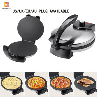Cross-Border Specially Designed for Adjustable Temperature Pizza Machine, Large Pizza Machine, Spring Cake Machine, Household Spring Roll Pizza Machine, Electric Cake Stall, Double-Sided Pancaking Machine
