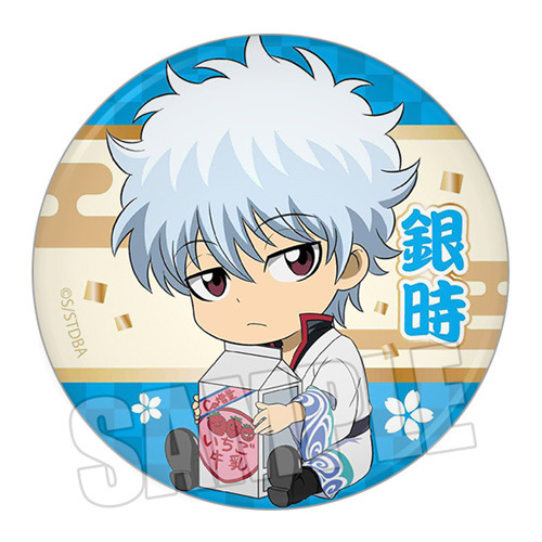 Gintama badge Sakata Gintoki Okita Sougo Kagura Shimura Shinpachi Hijikata Q version anime bar badge I
