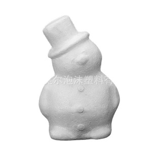 Factory Direct Supply 17cm Styrofoam Snowman Christmas Decoration Snowman DIY Snowman Model