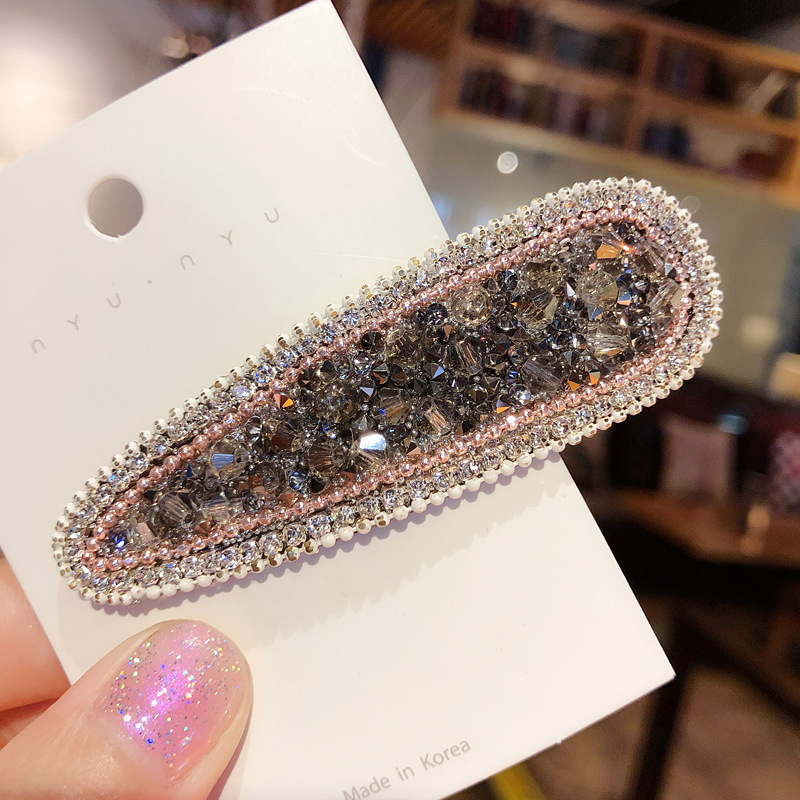 Clip de horquilla al por mayor flash ins Crystal hairpin Girl BB clip de horquilla rota clip lateral flequillo clip de horquilla