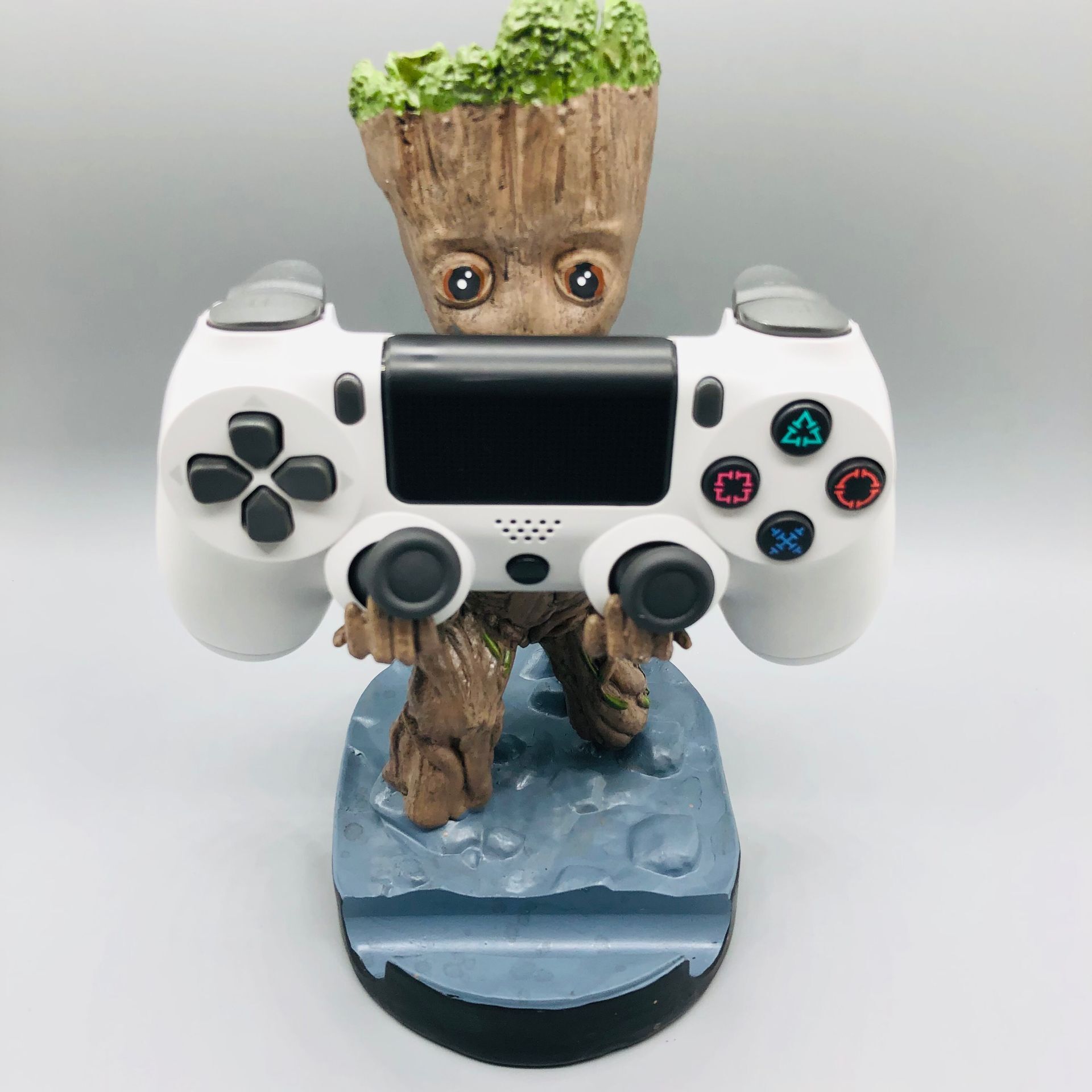 Negro Guerrero maestro modelado soporte del teléfono móvil Árbol Hombre soporte del teléfono móvil Star Wars juego mango soporte adornos