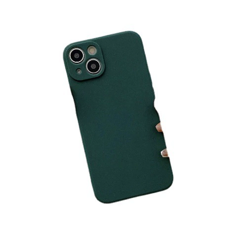 Чехол для iPhone с матовым покрытием, с дизайном яблока, совместим с кубиком Рубика