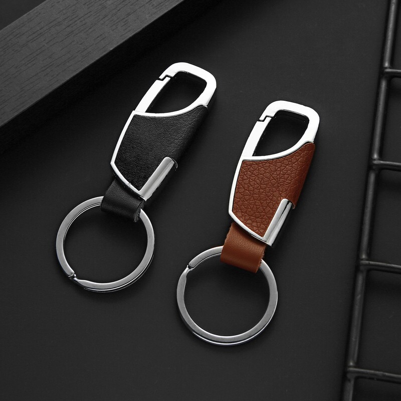 Men's Leather Car Metal Keychain Wholesale Creative Small Gift Keychain Pendant Men's Leather Car Metal Keychain Wholesale Creative Small Gift Keychain Pendant