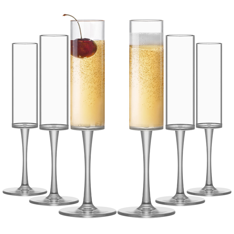 Copa de cristal copa de vino tinto Copa desechable fiesta taza de plástico engrosada estación independiente fábrica al por mayor de una pieza al por mayor