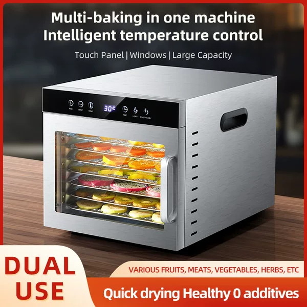 Dried Fruit Machine Cross-Border Export 110V Household Fruit Food Small Food Fruit Tea Medicinal Materials Meat Jerky Air Dryer 8 Layers