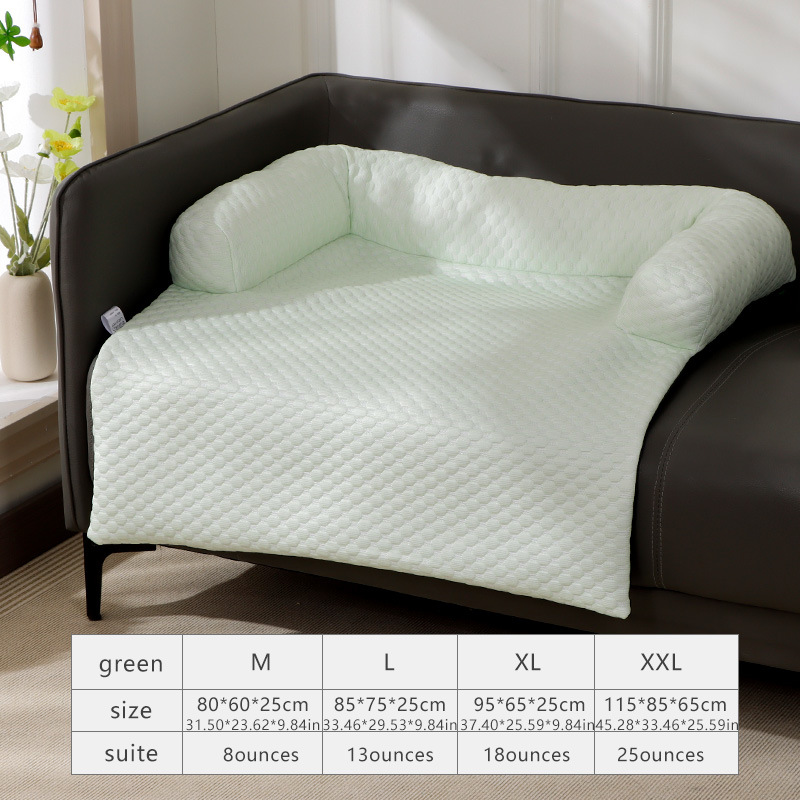 Sofá para mascotas explosivo, perrera, cojín para dormir fresco en verano, cojín para mascotas para perros medianos y grandes, sofá para gatos extraíble y lavable