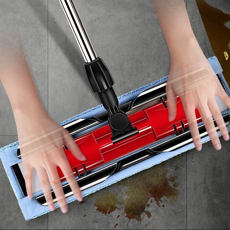 Meiliya Mop Flat Fun Gift Box Floor Mop Wooden Floor Mop Can Clip Towel to Send Mop Head