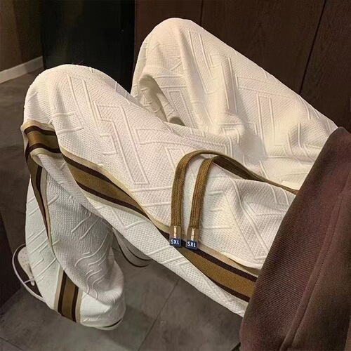 Men's pants spring and autumn fashion brand all-matching straight high-end loose sports pants