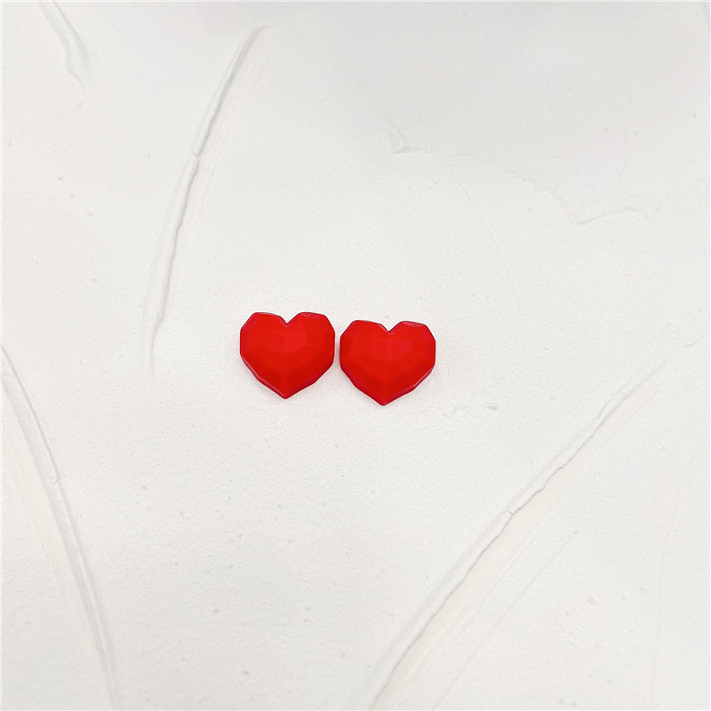 Simple Style Animal Heart Shape Plastic Epoxy Women's Ear Studs 1 Pair display picture 14