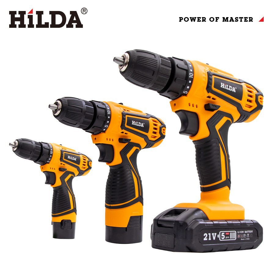 Taladro de mano de doble velocidad Destornillador de batería de litio doméstico Destornillador recargable Juego multifuncional inalámbrico Destornillador eléctrico en stock