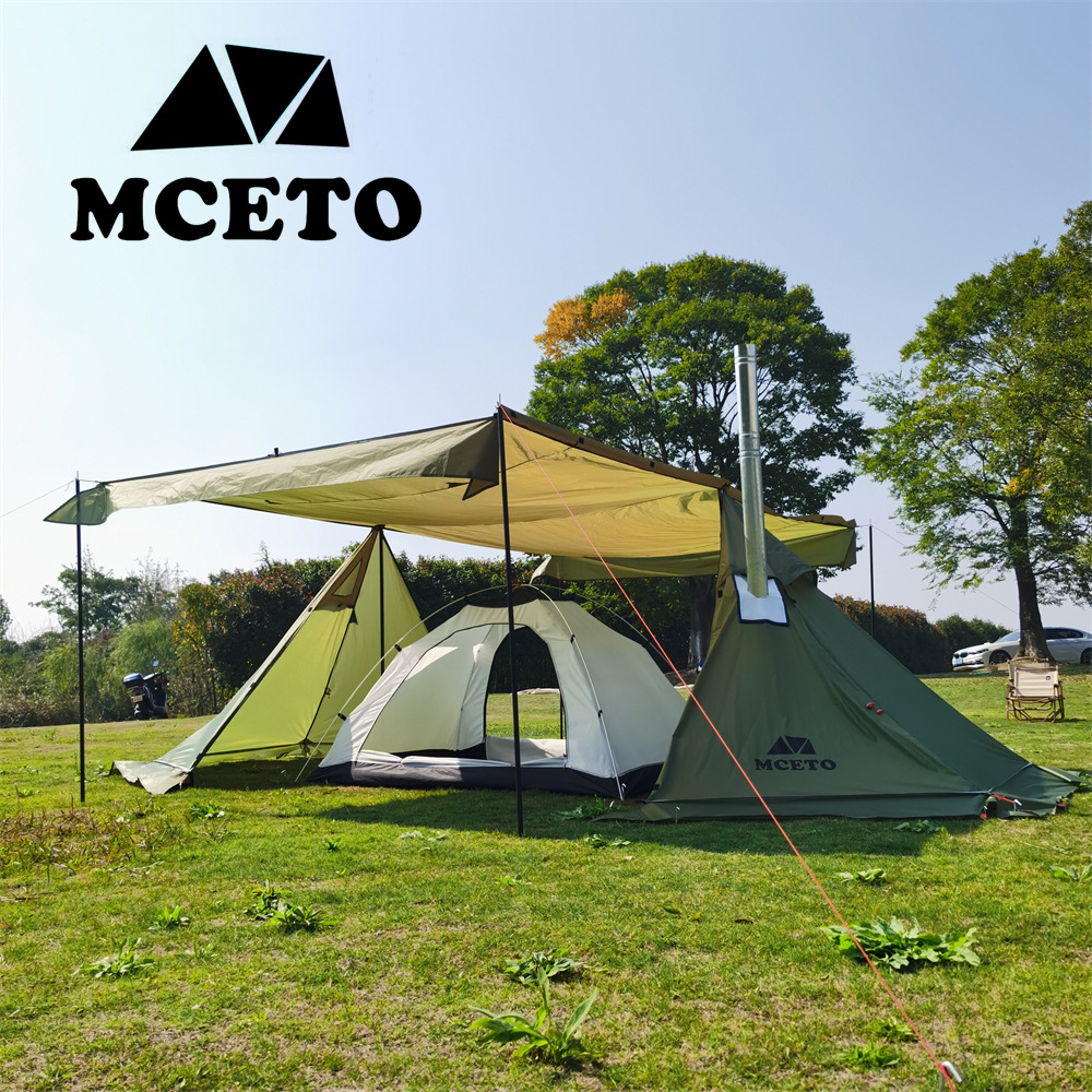 聴岳500pro mceto米拓冬雪スカート野キャンプ煙突ストーブ避難所双塔炎aテント